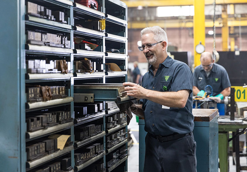 Standby Screw team member working