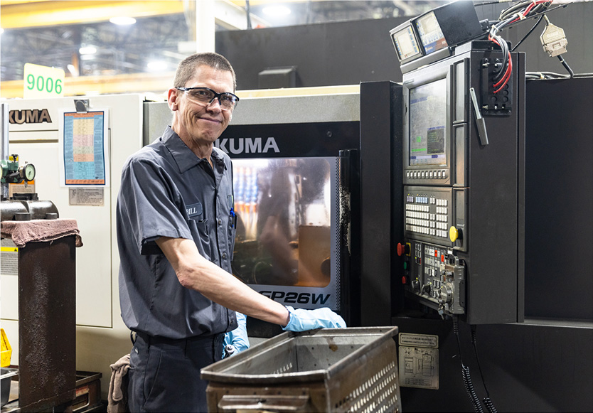 Standby Screw team member working