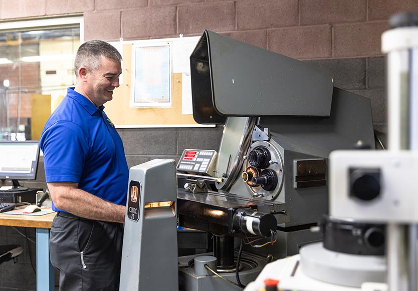 Standby Screw team member working